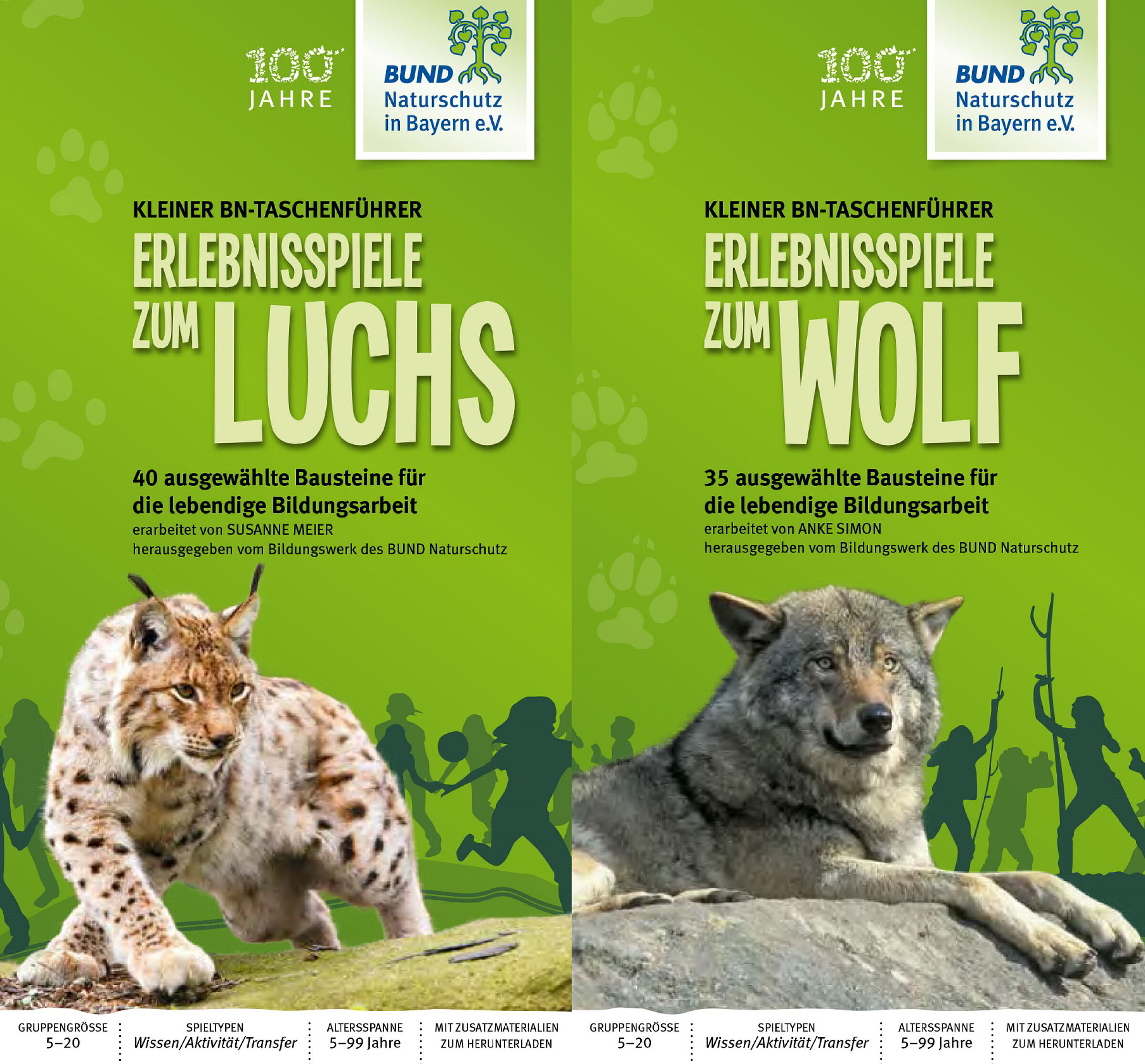 Cover: BN-Taschenführer Luchs und Wolf (Foto: BN-Archiv)